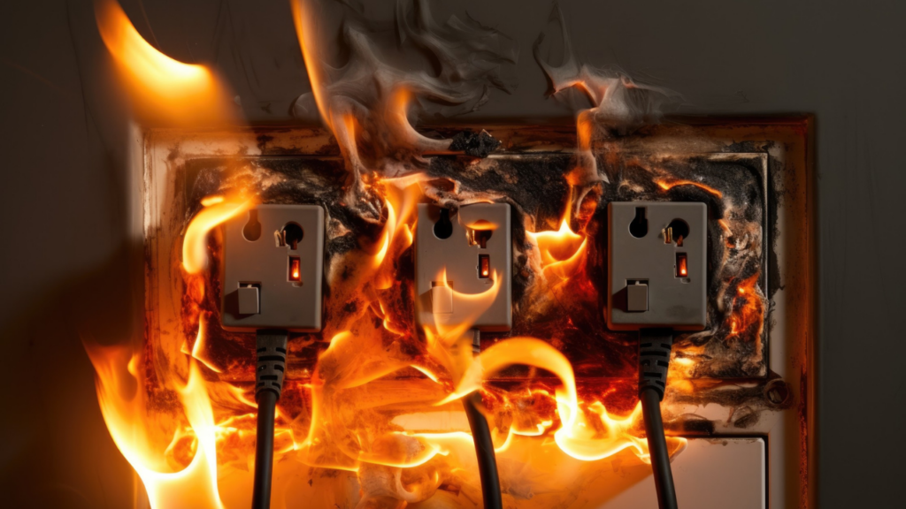 electrical fire hazard